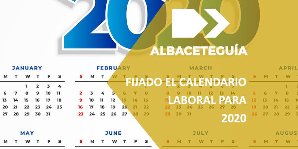 Ya se ha fijado el calendario laboral de 2020 para Albacete